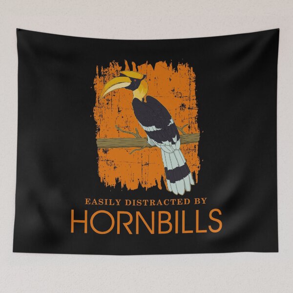 Item preview, Funny Tropical Bird Lover Easily Distracted By Hornbills graphic designed and sold by jakehughes2015.