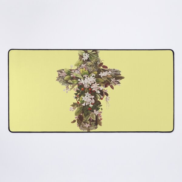 Item preview, Easter Christian Cross of Flowers Cut Out designed and sold by taiche.