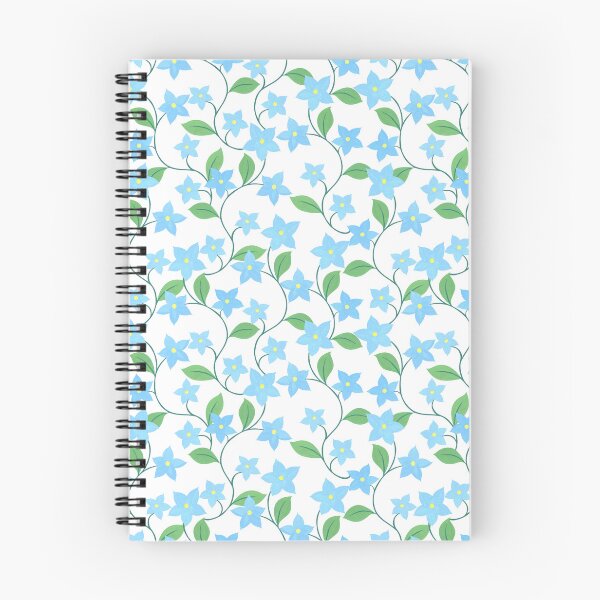 Item preview, Small blue intertwining flowers designed and sold by RinaGrinchik.