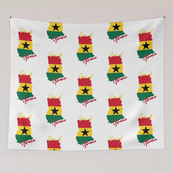 Item preview, Son of Ghana Map Flag designed and sold by NovawayDirect.