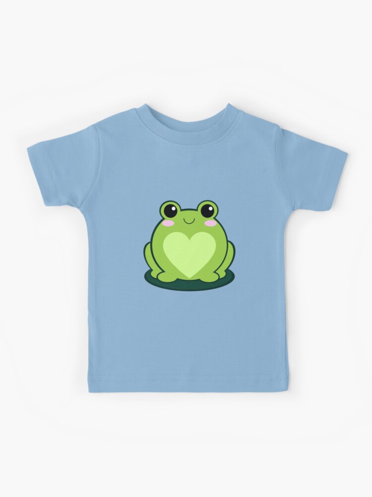 Kawaii Frog on Lily Pad, Man I love Frogs, Frogcore Kids T-Shirt for Sale  by Midsummer1942
