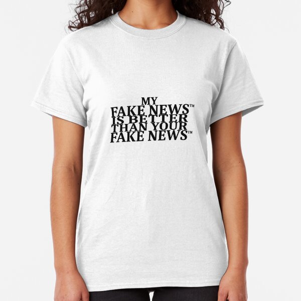 FAKE FAKE FAKE on white Classic T-Shirt