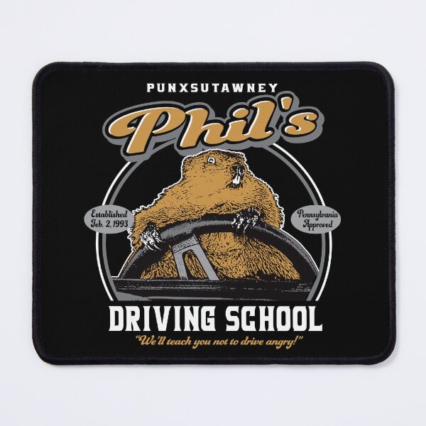 Artikelvorschau, Punxsutawney Phils Fahrschule entworfen und verkauft von Alema Art.