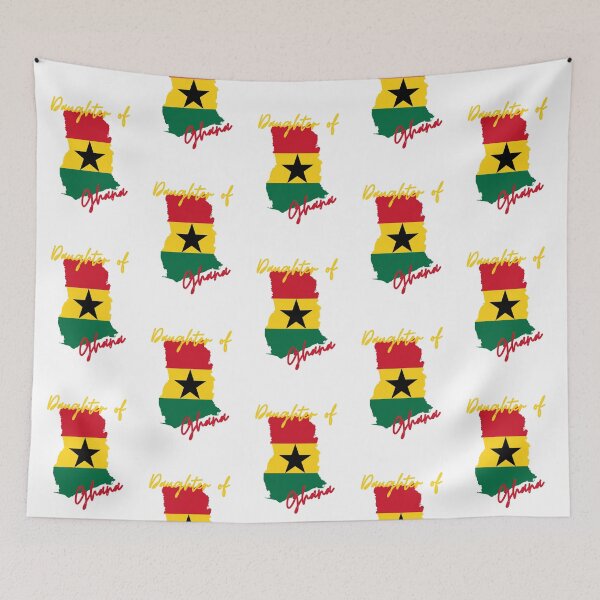 Item preview, Daughter of Ghana Map Flag designed and sold by NovawayDirect.