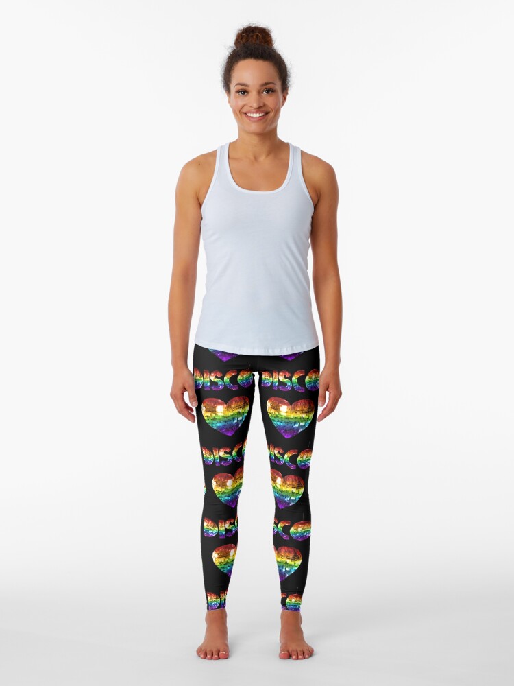 Rainbow Disco Love Leggings for Sale by Deborah Camp