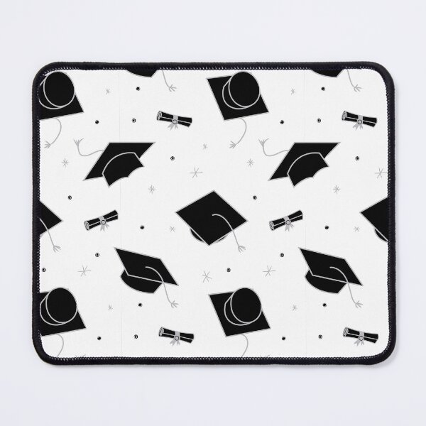 Item preview, Black, White and Silver Graduation Cap Toss designed and sold by Susan Says.