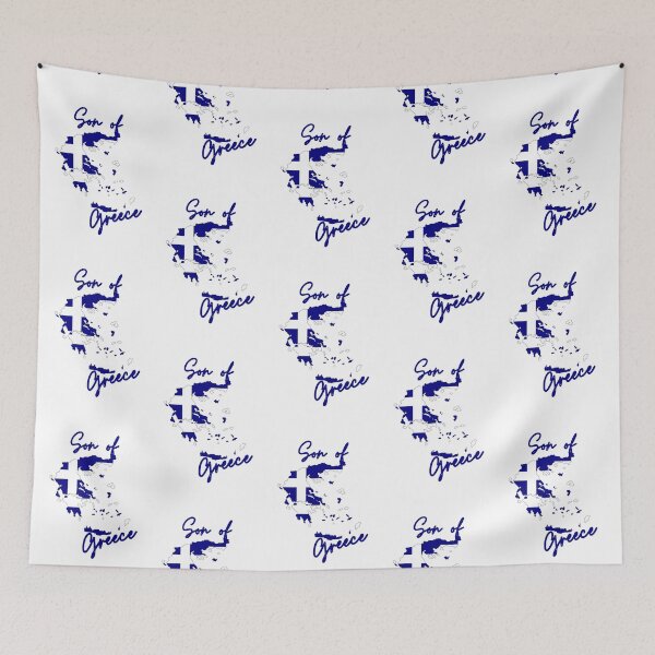 Item preview, Son of Greece Map Flag designed and sold by NovawayDirect.