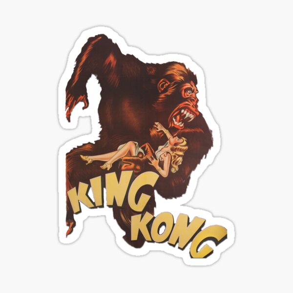 "King Kong" Sticker by Jminas Redbubble