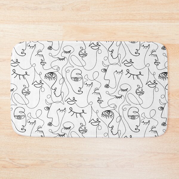 Item preview, Abstract face one line art, Abstract one line faces designed and sold by KissedbyArt.