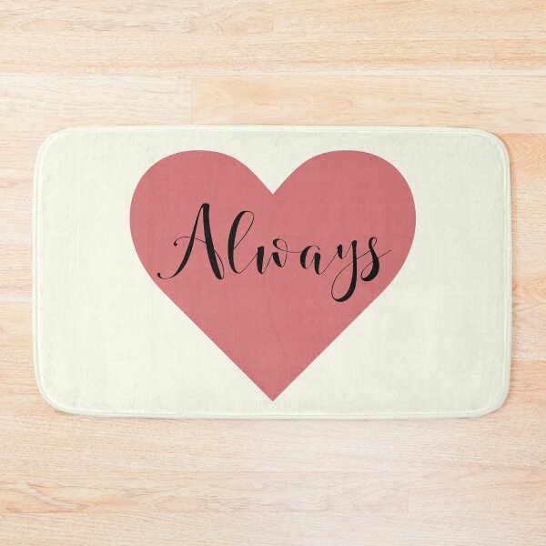 Item preview, Always Word Romantic Pink Valentine Heart designed and sold by IceCreamMuseum.