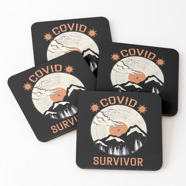Item preview, Funny Nurse COVID Survivor Sunset Mountain Snow Uplifting, Funny Vaccinated COVID Survivor Gifts designed and sold by Rachiirt.