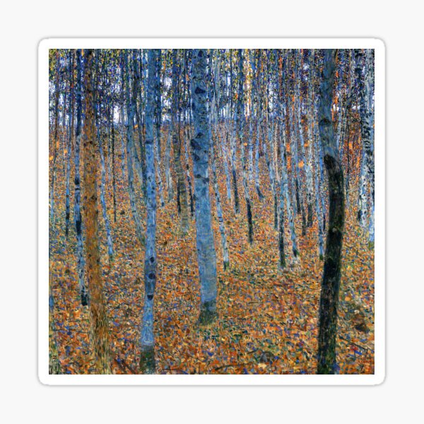 Beech Grove I - Gustav Klimt Sticker