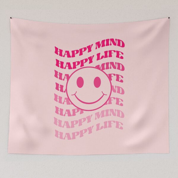 Item preview, Preppy Room Decor -	Happy Mind Happy Life Design designed and sold by Shop Your Aesthetic.