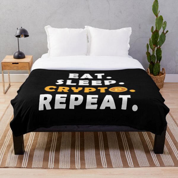 Item preview, Cita de Crypto Trader, repetición de Eat Sleep Crypto, regalo de comercio de divisas designed and sold by abdev.