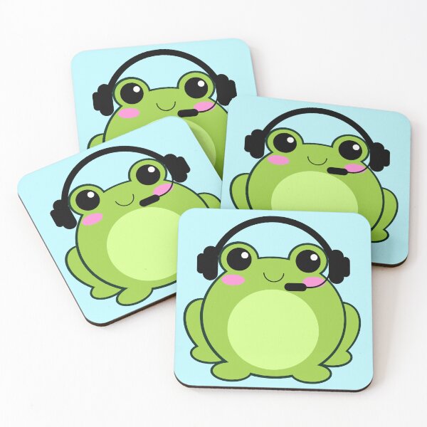 Item preview, Green Gamer Frog, Kawaii Frog, Green Frog designed and sold by Midsummer1942.
