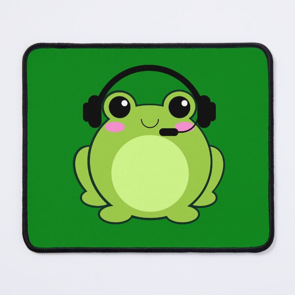 Item preview, Green Gamer Frog, Kawaii Frog, Green Frog designed and sold by Midsummer1942.
