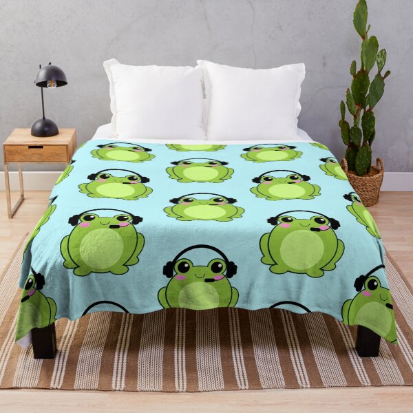 Item preview, Green Gamer Frog, Kawaii Frog, Green Frog designed and sold by Midsummer1942.