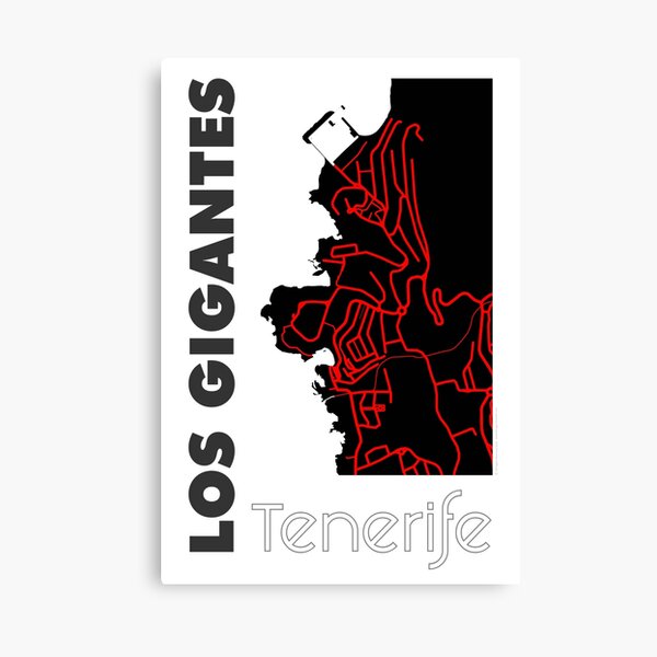 Item preview, Los Gigantes Tenerife Map designed and sold by DesignsTenerife.