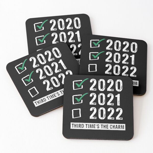 Item preview, Funny 2020 2021 2022 Third Times The Charm Newyear 2022 Gift, 2020 2021 2022 Funny Third Times The Charm Gift	 designed and sold by Rachiirt.