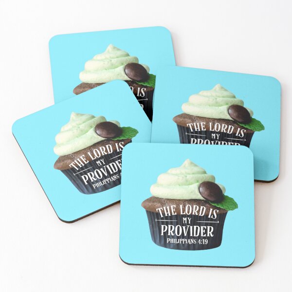 Item preview, The Lord Is My Provider Philippians 4 Verse 19 Mint Chocolate Chip Cupcake - Jehovah Jireh Provides , New Testament, Funny designed and sold by MJDezigns.