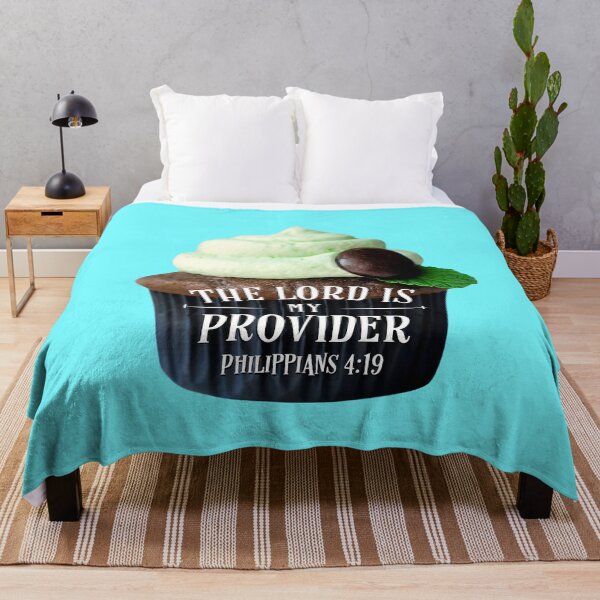 Item preview, The Lord Is My Provider Philippians 4 Verse 19 Mint Chocolate Chip Cupcake - Jehovah Jireh Provides , New Testament, Funny designed and sold by MJDezigns.