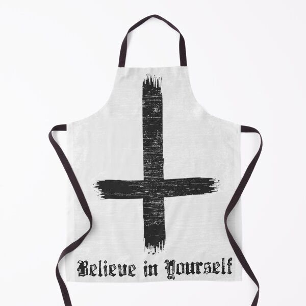 Item preview, Believe in yourself Occult Pagan Satanic Gothic Atheist Inverted Cross designed and sold by Reign Of Darkness.