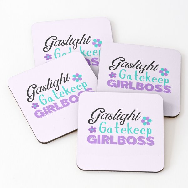 Item preview, Teal Purple Sarcastic Gaslight Gatekeep Girlboss | Funny Quote for Women designed and sold by MiaDelelai.