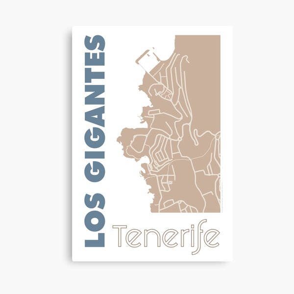 Item preview, Los Gigantes Tenerife Map designed and sold by DesignsTenerife.