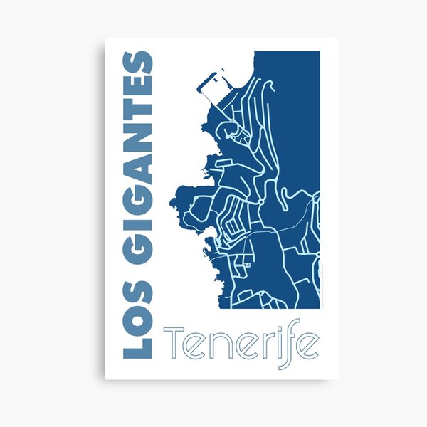 Item preview, Los Gigantes Tenerife Map designed and sold by DesignsTenerife.