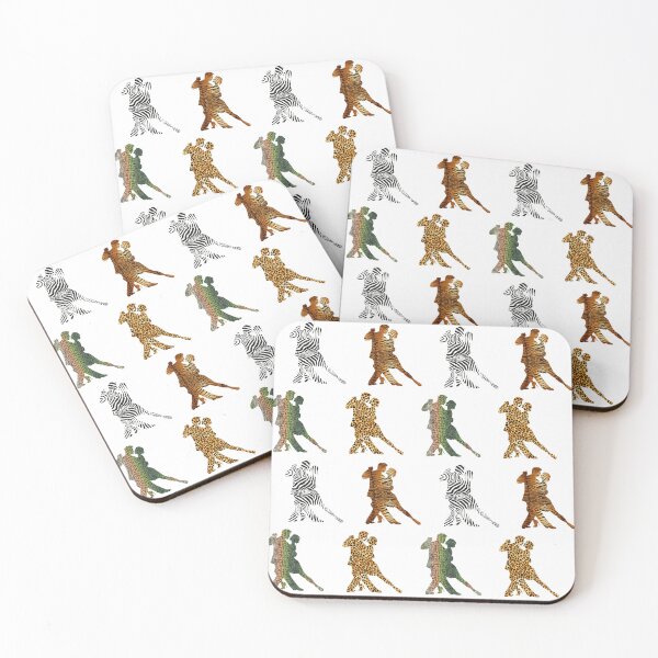 Item preview, TANGO - COUPLE SILHOUETTES - ANIMAL PRINTS - STICKER PACK designed and sold by KoolDsignsDANCE.