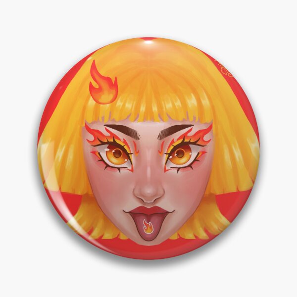 Item preview, Fire girl portrait  designed and sold by MioMio Doodles.