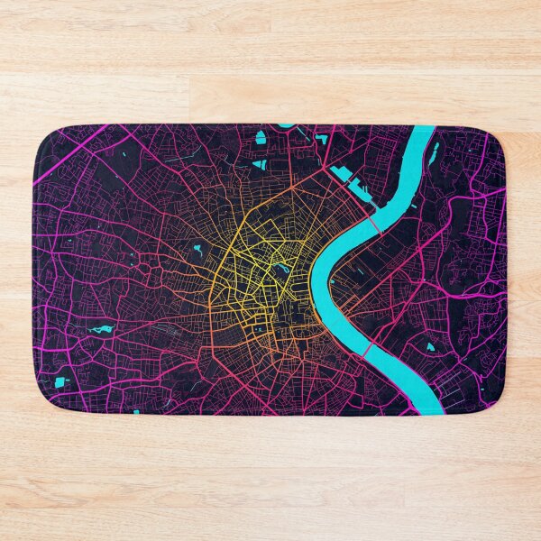 Item preview, Bordeaux City Map of France - Neon designed and sold by deMAP.