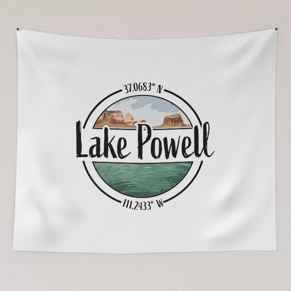 Item preview, Diseño del lago Powell con latitud y longitud designed and sold by Redneck Designs.