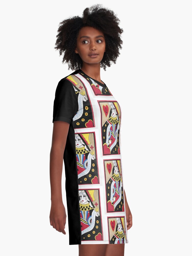 queen of hearts t shirt dress