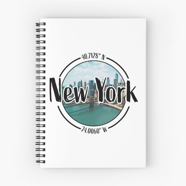 Item preview, New York Design with Latitude and Longitude designed and sold by Redneck Designs.