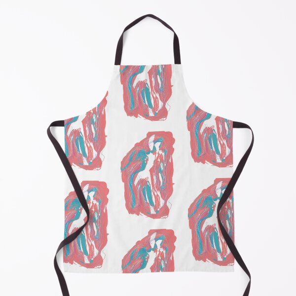 Item preview, Blue, white, coral silhouette (patterns, white background) designed and sold by MentaLee.