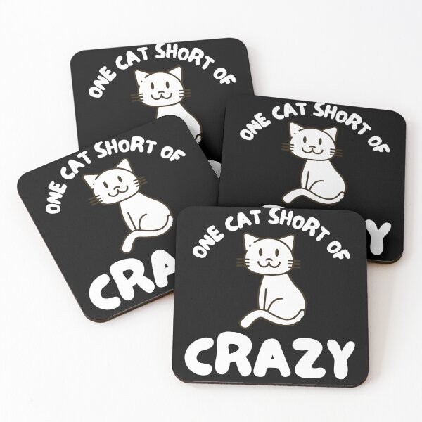 Item preview, One Cat Short Of Crazy designed and sold by TeePartyHost.