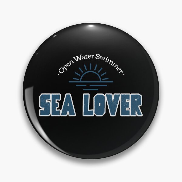 Item preview, Sea Lover - Open Water Swimming Design - Blue and White - Wild Swimming Tees designed and sold by WildSwimming.