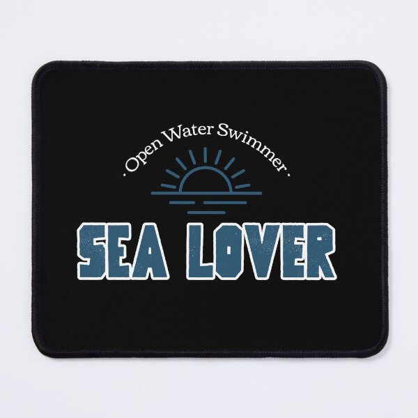 Item preview, Sea Lover - Open Water Swimming Design - Blue and White - Wild Swimming Tees designed and sold by WildSwimming.