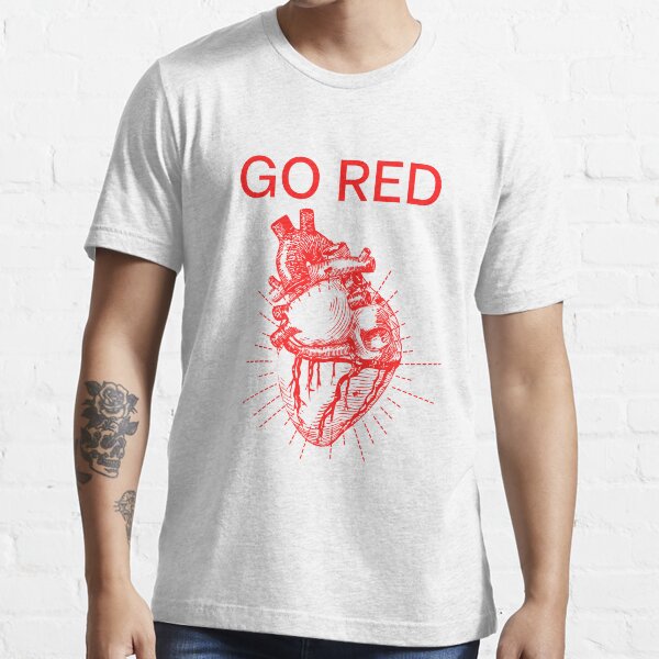 Go red t shirts for heart disease Clearance