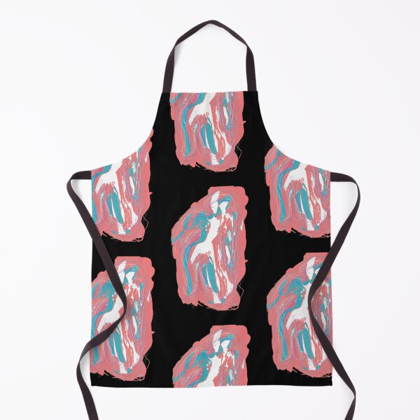 Item preview, Blue, white, coral silhouette (patterns, black background) designed and sold by MentaLee.