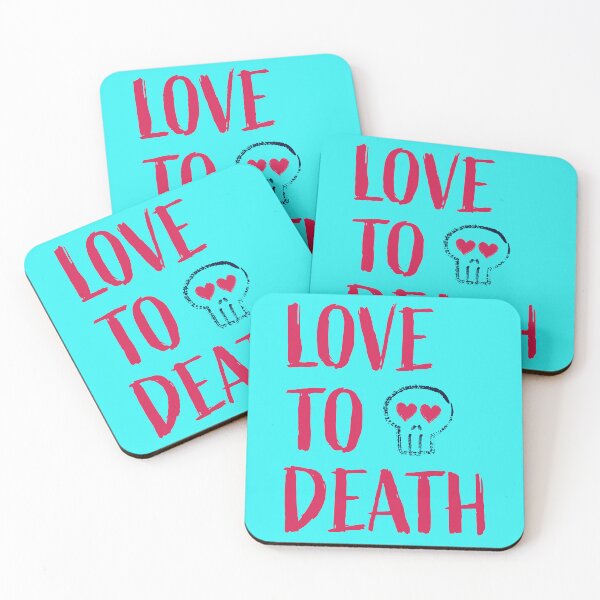 Item preview, Skulls with hearts - love to death designed and sold by Dotsby.