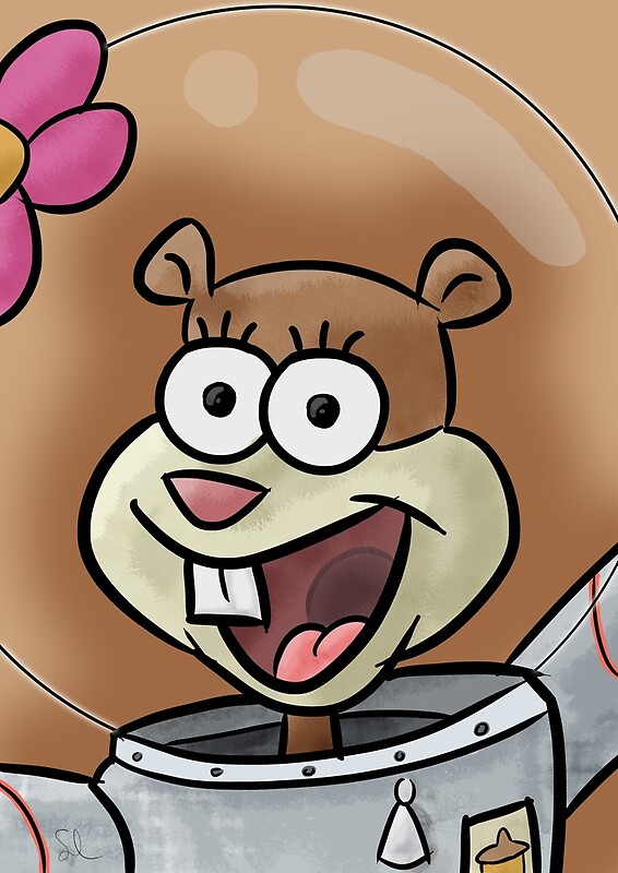 Cheeks Sandy Spongebob: Posters | Redbubble