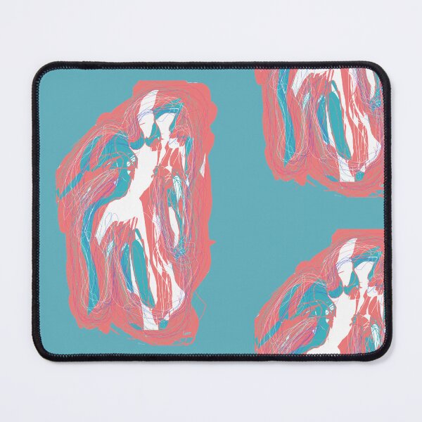 Item preview, Blue, white, coral silhouette (patterns, blue background) designed and sold by MentaLee.