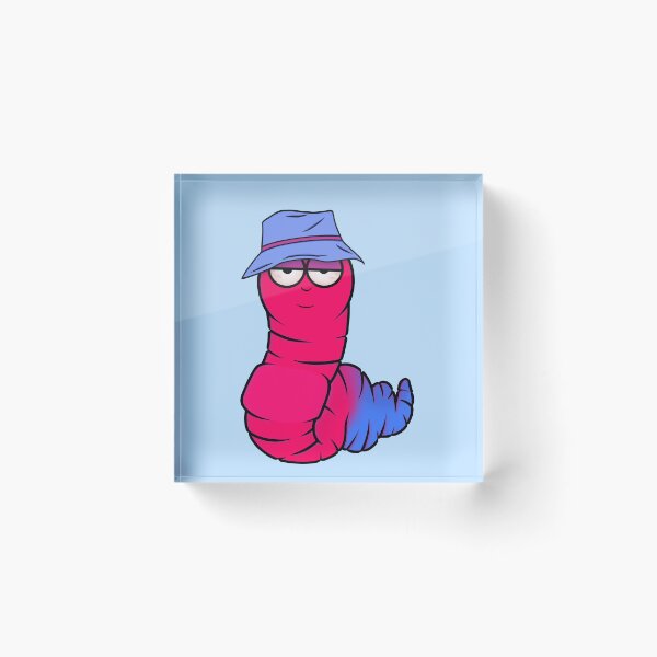 Item preview, Magenta/Blue Gummy Worm designed and sold by potatoegoat.