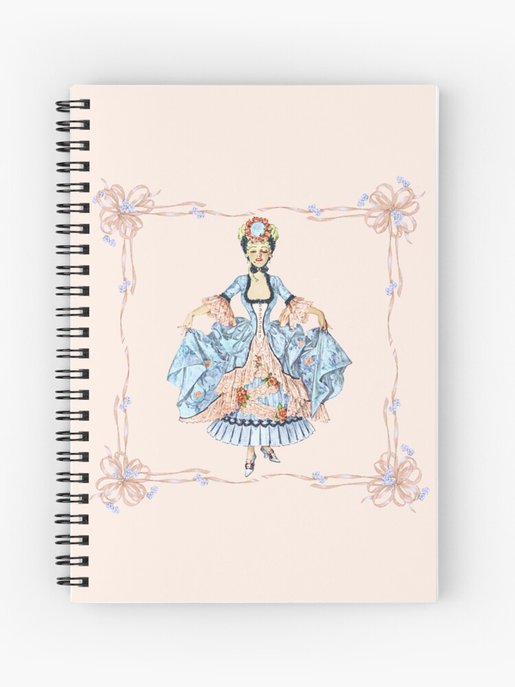 Cuaderno de espiral «María Antonieta o Cenicienta Vintage Rococó Siglo  XVIII París» de ParisApartment | Redbubble