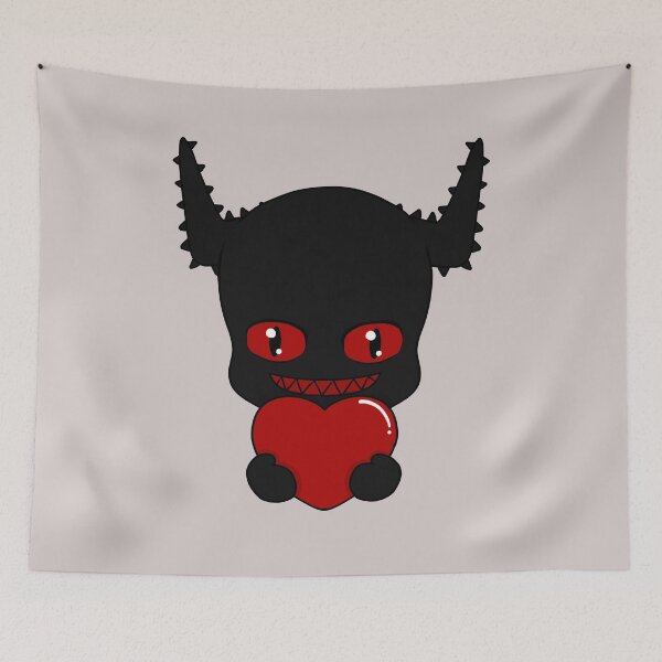 Item preview, zalgo valentine chibi designed and sold by EveryCuteThings.