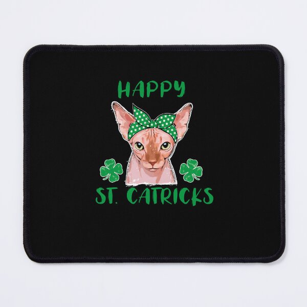 Item preview, Happy St Catricks Sphynx Cat St Patricks Day designed and sold by Fran Fryberg.