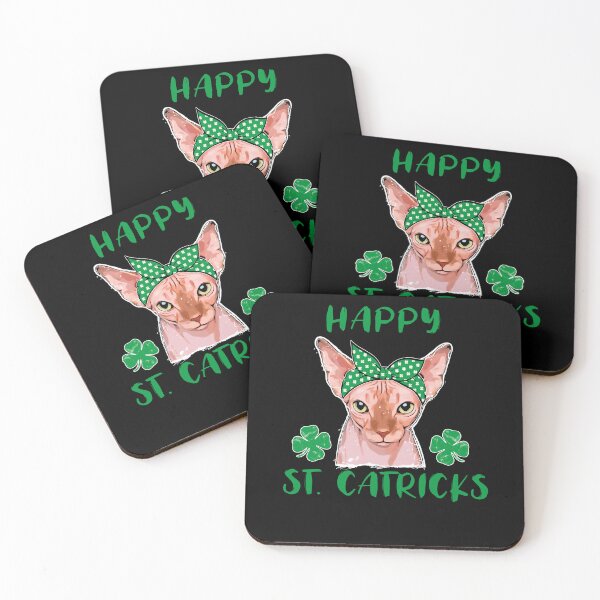 Item preview, Happy St Catricks Sphynx Cat St Patricks Day designed and sold by Fran Fryberg.