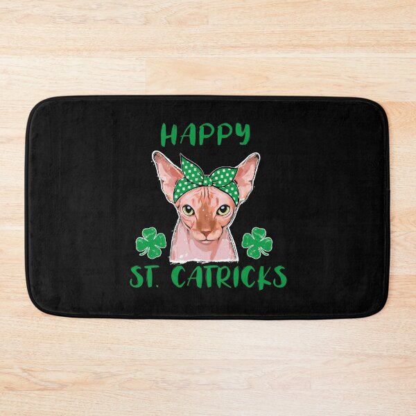 Item preview, Happy St Catricks Sphynx Cat St Patricks Day designed and sold by Fran Fryberg.